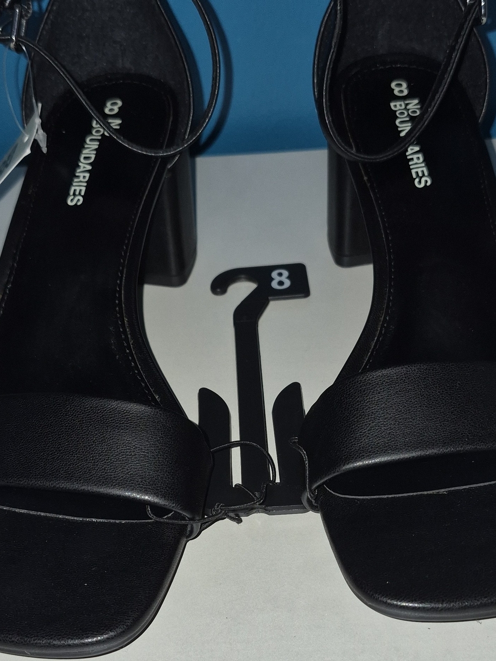 No Boundaries Black Block Heel Sandals